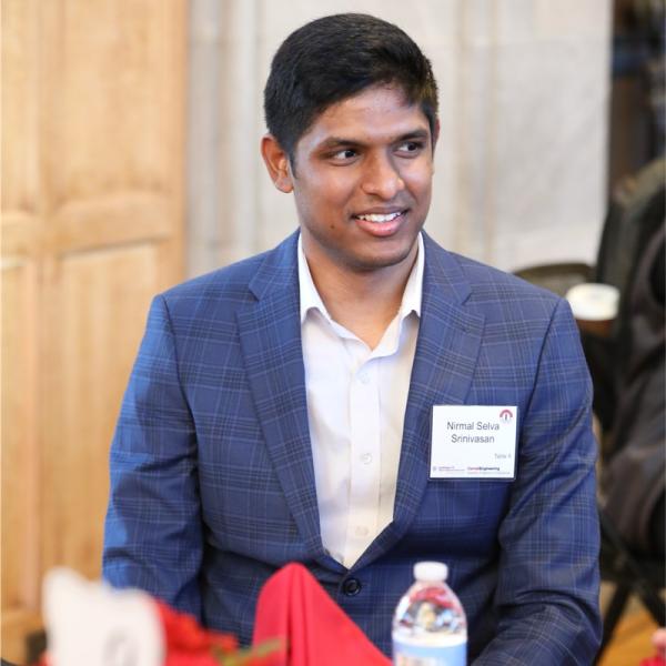 Nirmal Srinivasan, MPS ‘23, on the advice that helped him land a job in data science